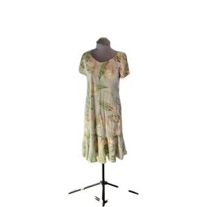 Vintage Nani of Hawaii Dress Tropical Hawaiian Size S Floral
